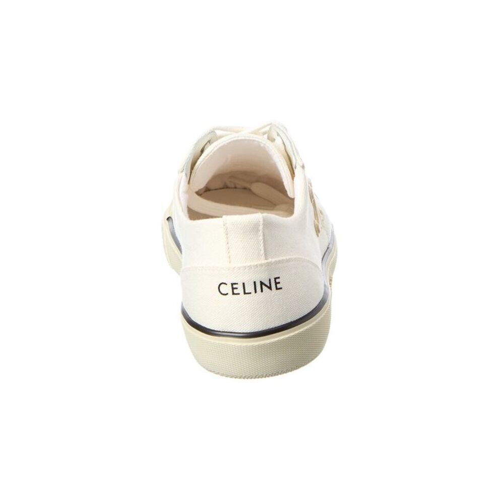 Celine Alan Canvas Sneaker, White - Picture 3 of 5